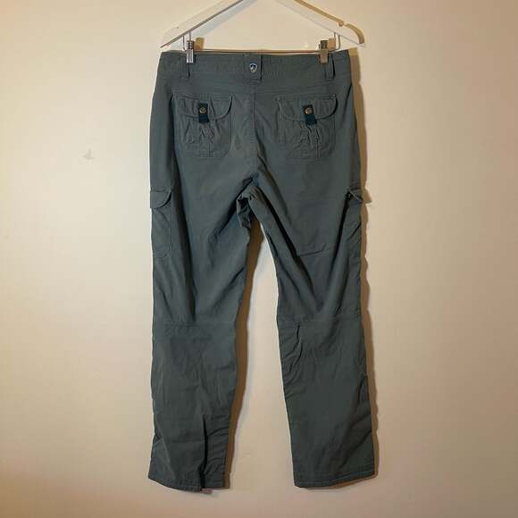 KUHL Women's Legendary Cargo Hiking Pants 14 Long Blue Gray - Picture 2 of 5